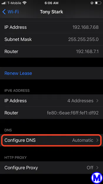 cách đổi DNS trên iphone iOS 12 1